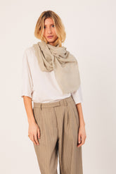 MELANGE FLARED SCARF