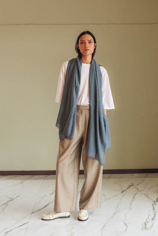 MELANGE FLARED SCARF