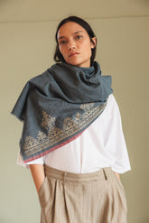 ETHNIC EMBROIDERED SCARF