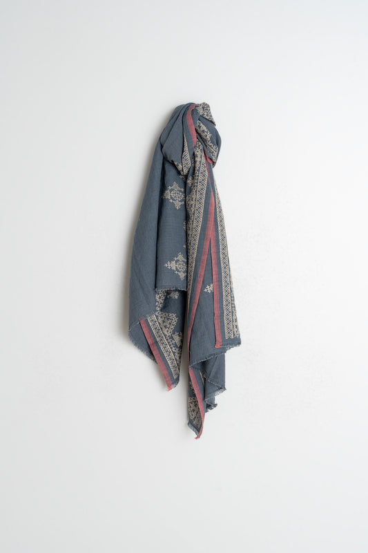 ETHNIC EMBROIDERED SCARF