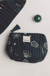EMBROIDERED QUILTED POUCH