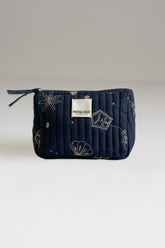 EMBROIDERED QUILTED POUCH