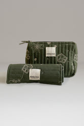 EMBROIDERED QUILTED POUCH