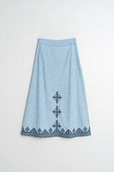 MAXI FALDA BORDADA