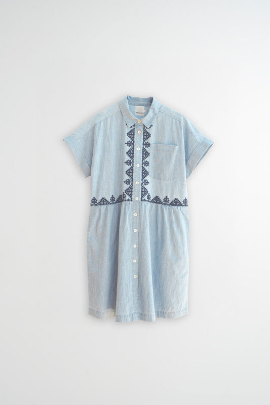 VESTIDO CAMISERO BORDADO