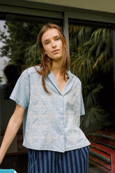EMBROIDERED DENIM SHIRT