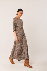 NETTING PRINT DRESS