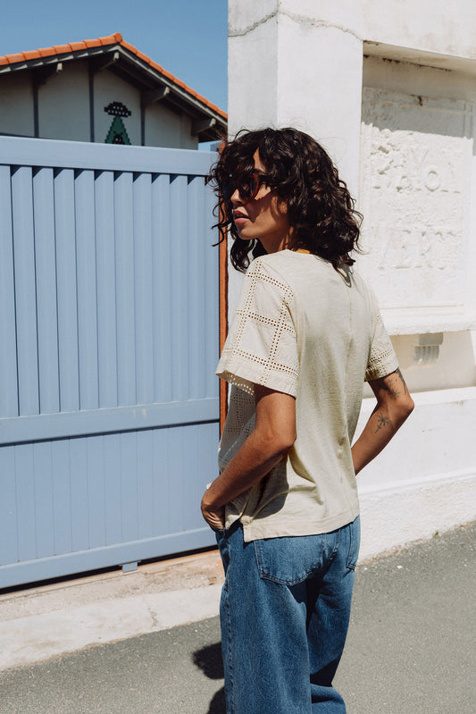 BLUSA ALGODÓN BORDADA