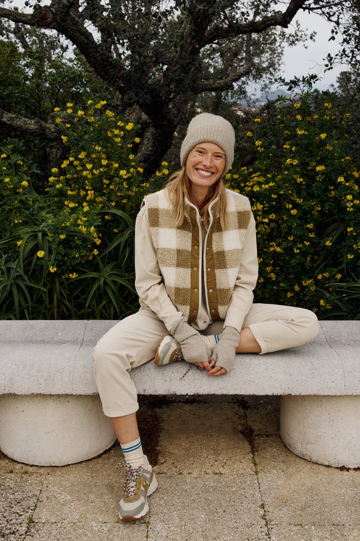 TEDDY PLAID VEST