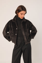 ABRIGO BOXY  DE PELO