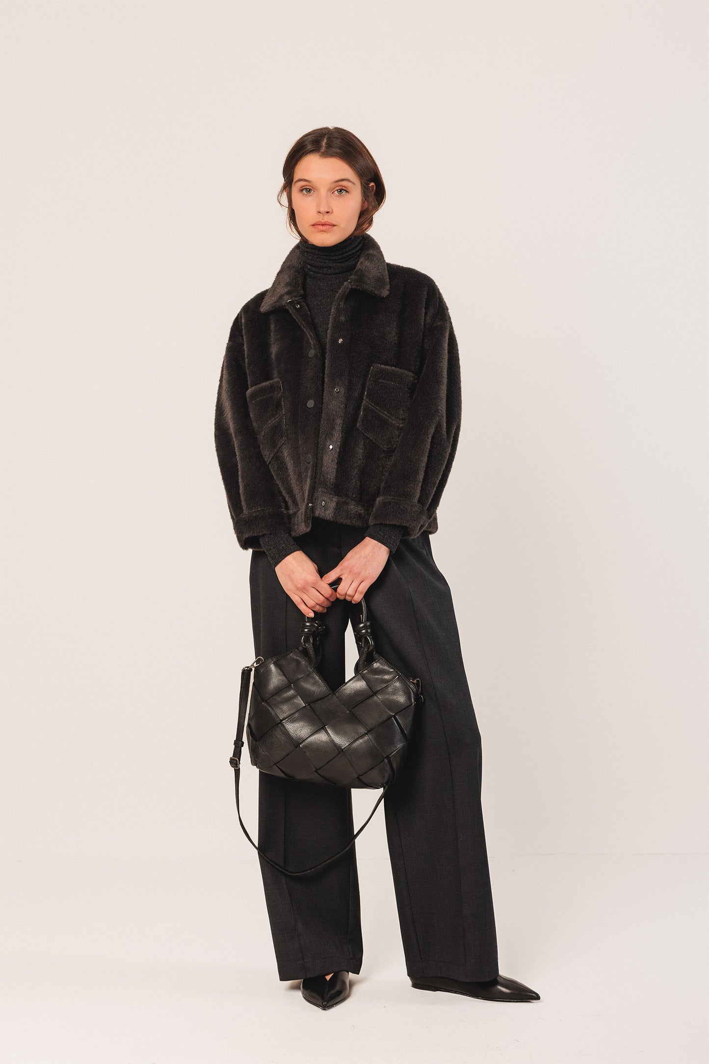 ABRIGO BOXY  DE PELO