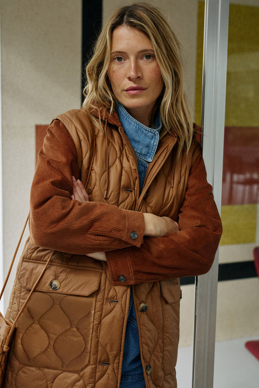 MANTEAU COMBINÉ MATELASSÉ