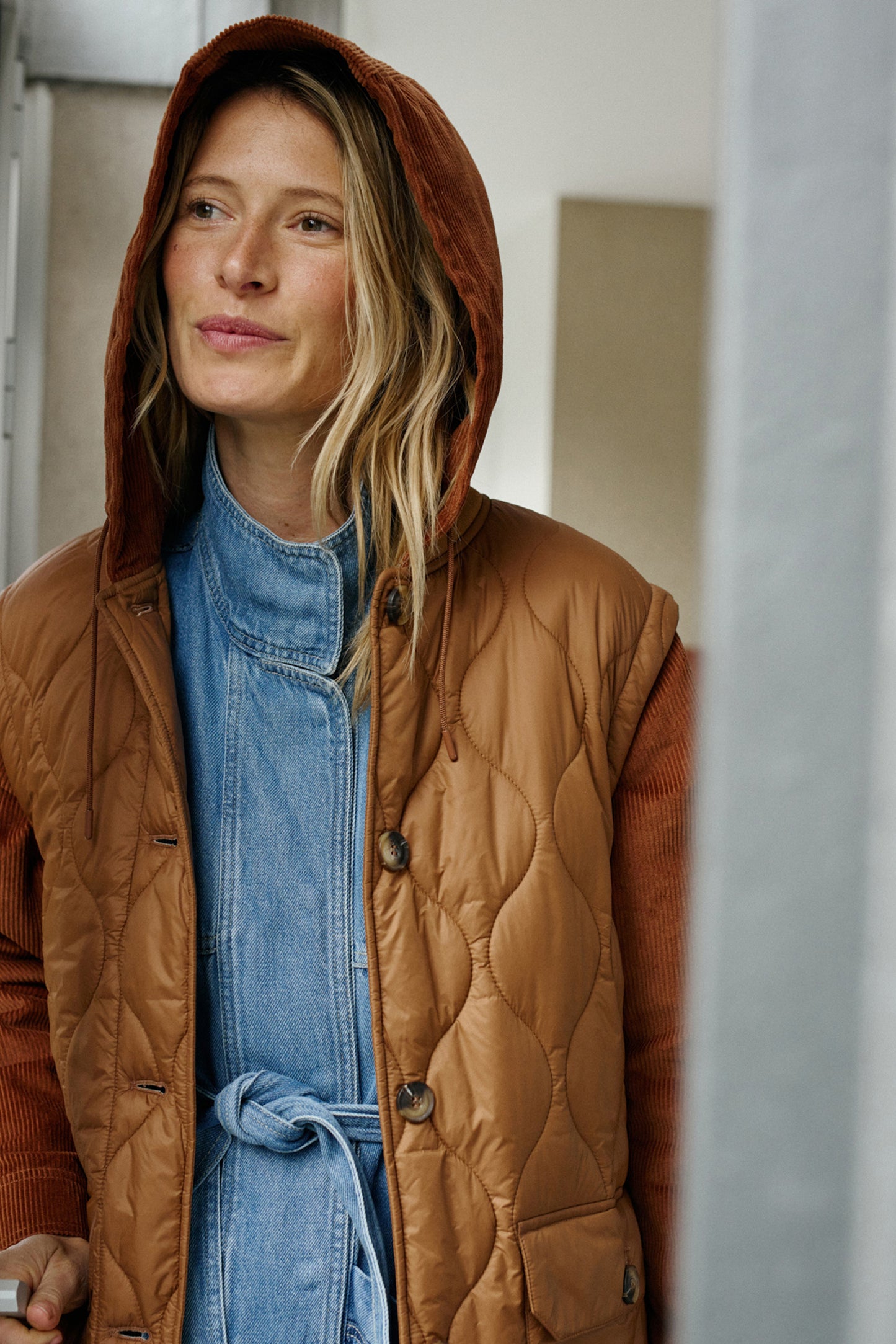 MANTEAU COMBINÉ MATELASSÉ