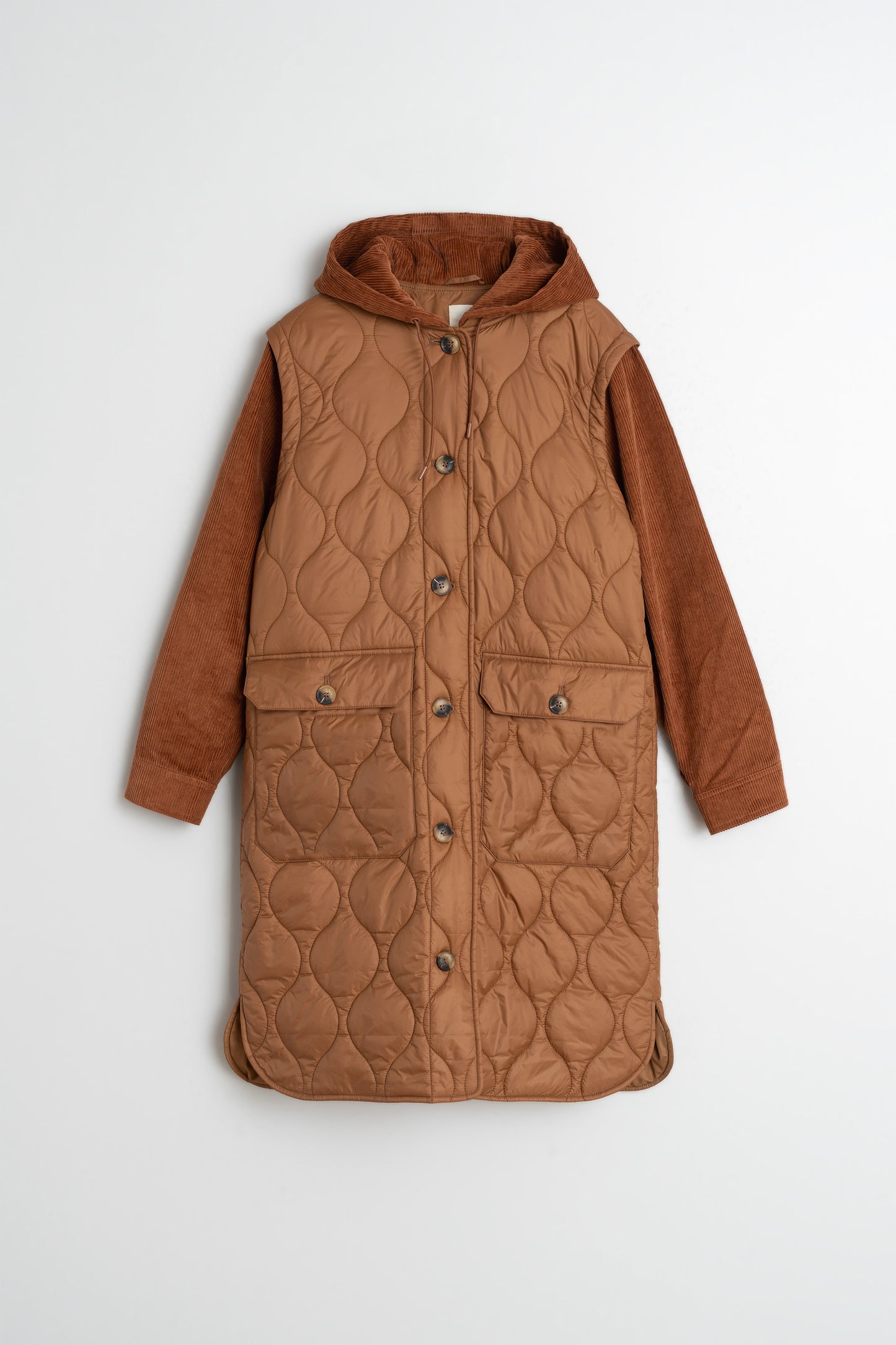 MANTEAU COMBINÉ MATELASSÉ