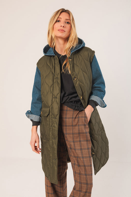 MANTEAU COMBINÉ MATELASSÉ