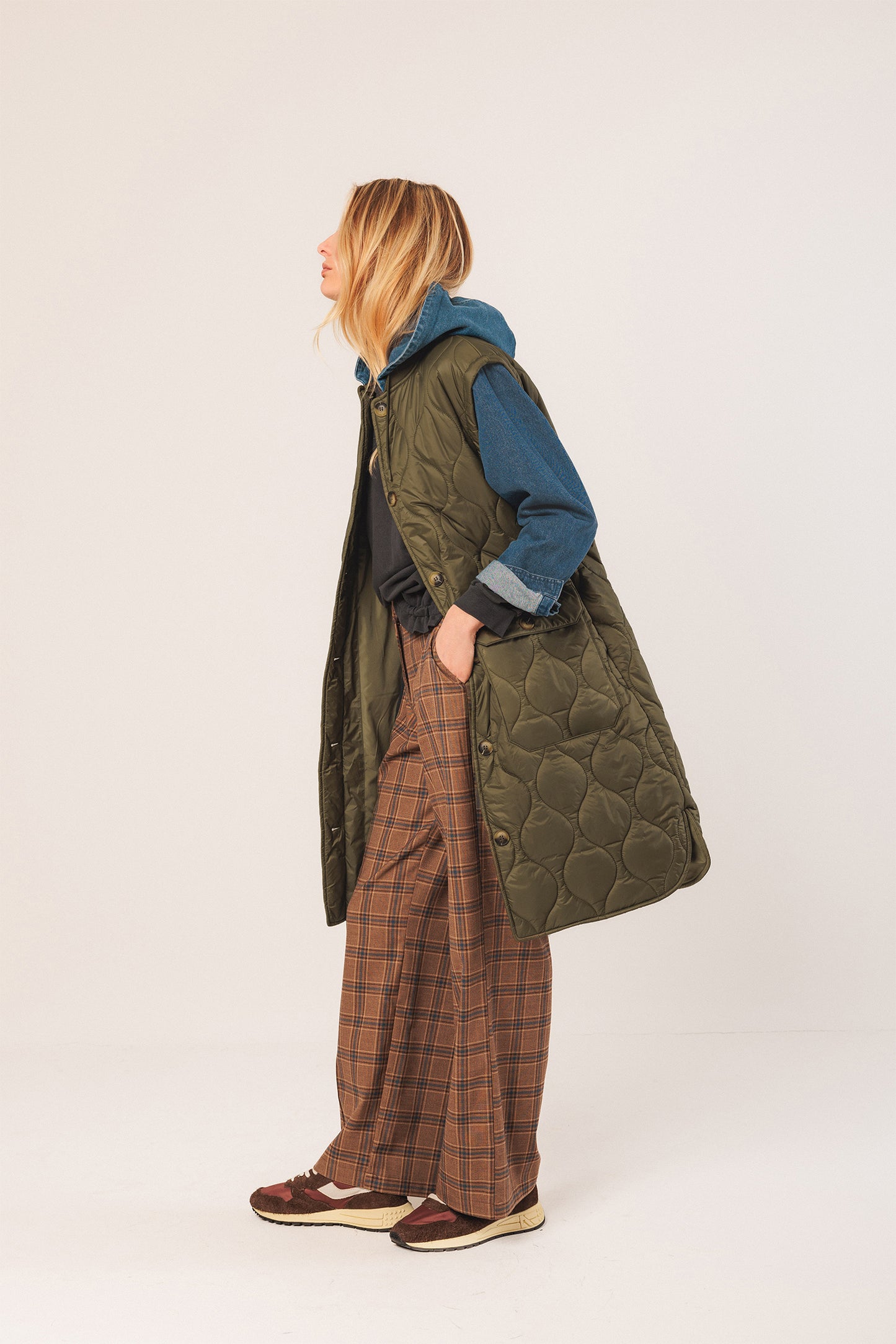 MANTEAU COMBINÉ MATELASSÉ