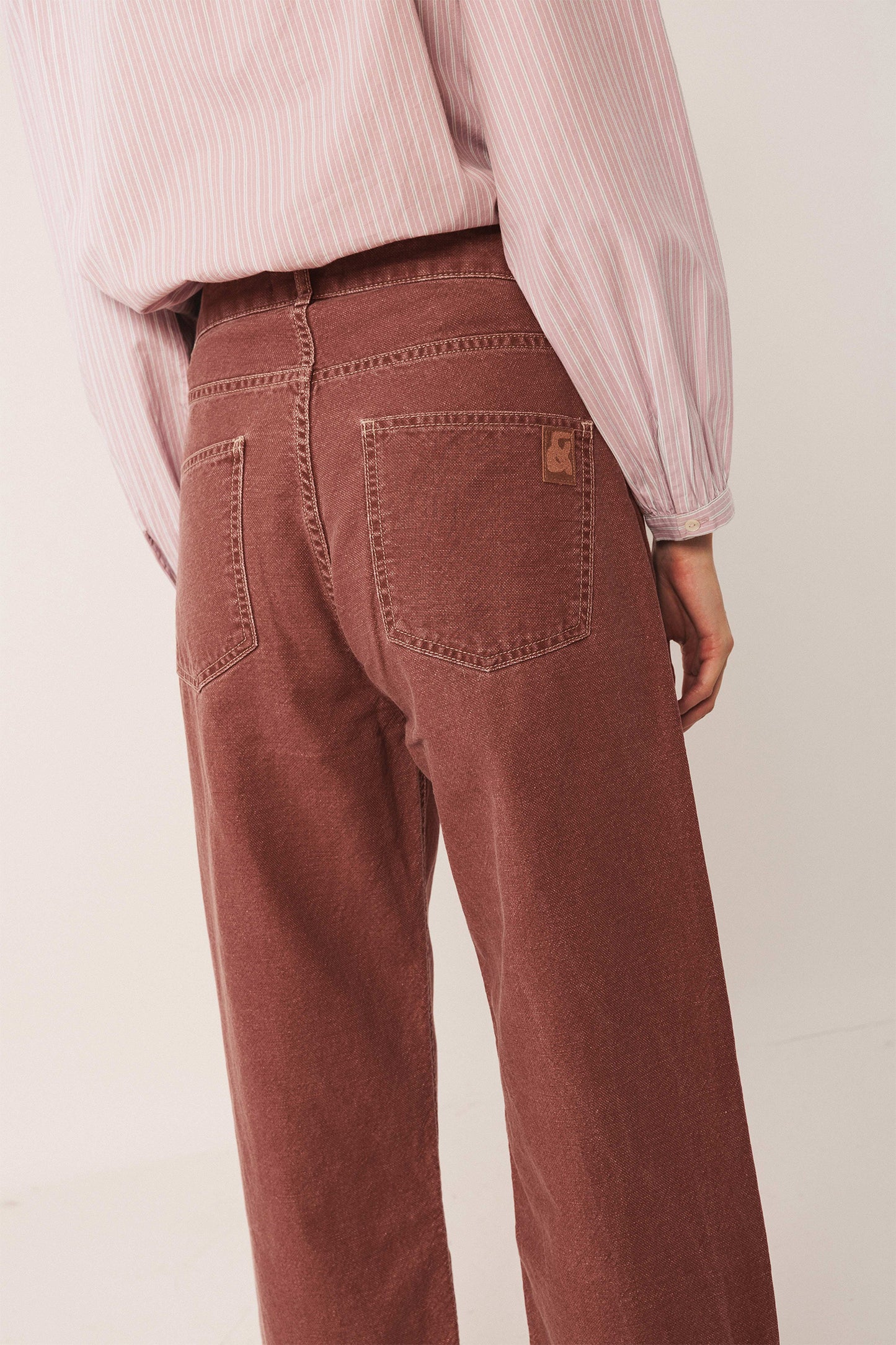 WASHED TWILL PANTS