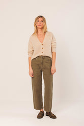 WASHED TWILL PANTS