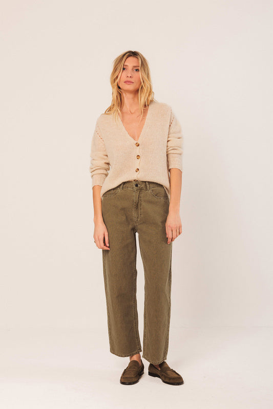 PANTALÓN SARGA LAVADA