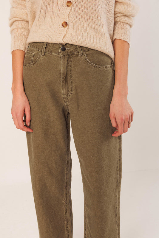 PANTALÓN SARGA LAVADA