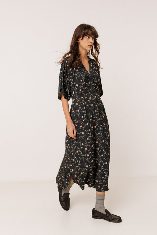 LONG FLORAL PRINT DRESS 1