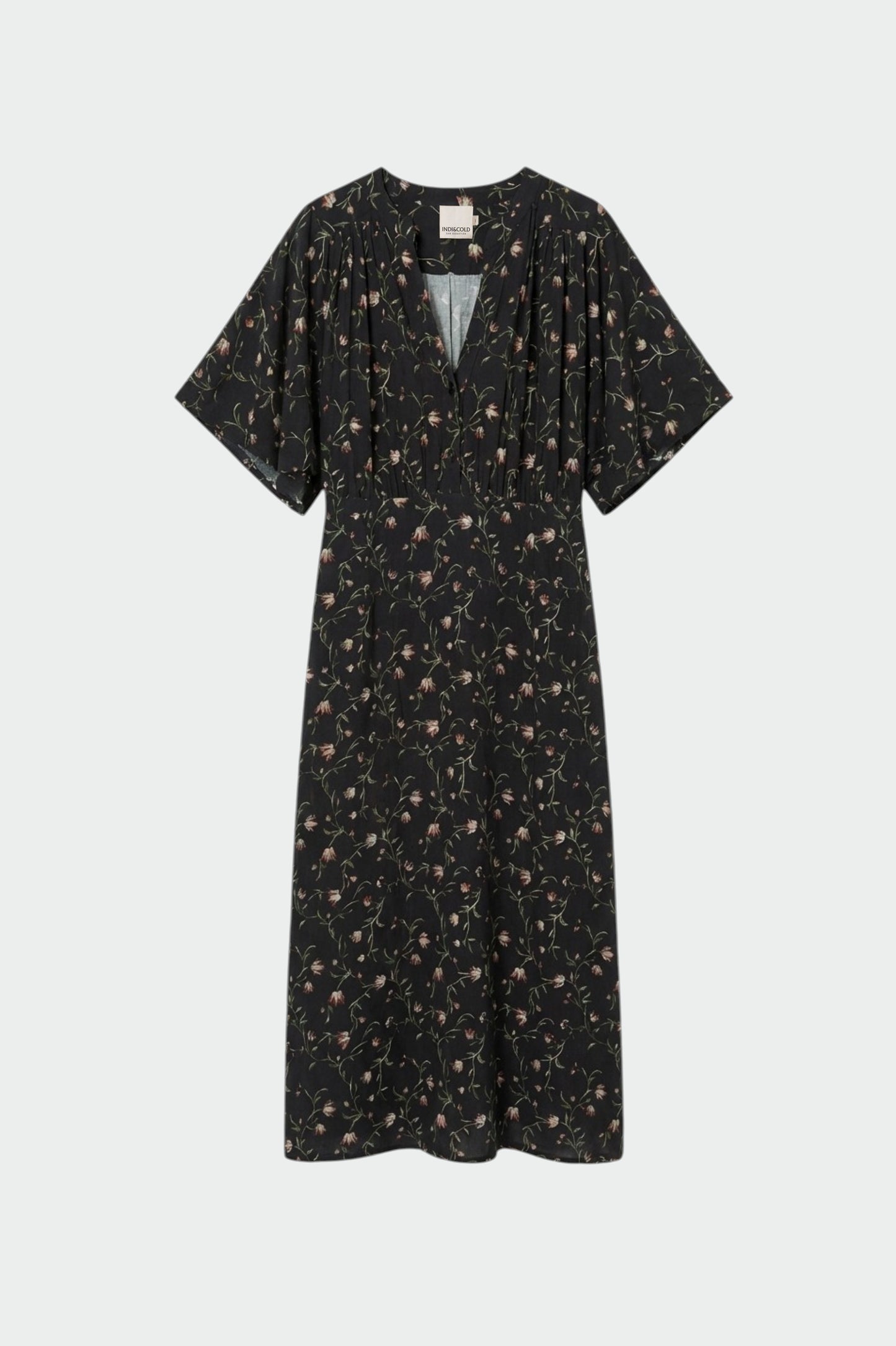 LONG FLORAL PRINT DRESS