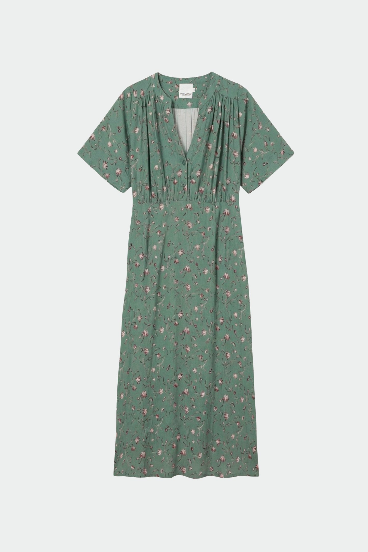 LONG FLORAL PRINT DRESS