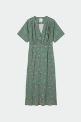 LONG FLORAL PRINT DRESS