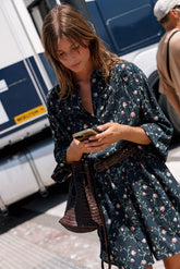 VESTIDO CAMISERO ESTAMPADO FLORAL