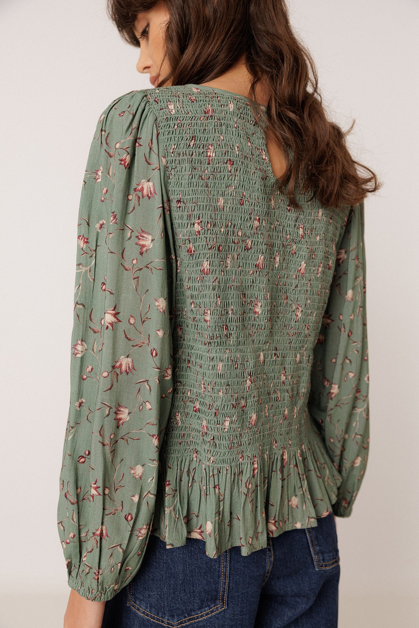 BLOUSE SMOCK FLORALE