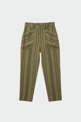PANTALON CARROT À RAYURES