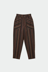 PANTALON CARROT À RAYURES