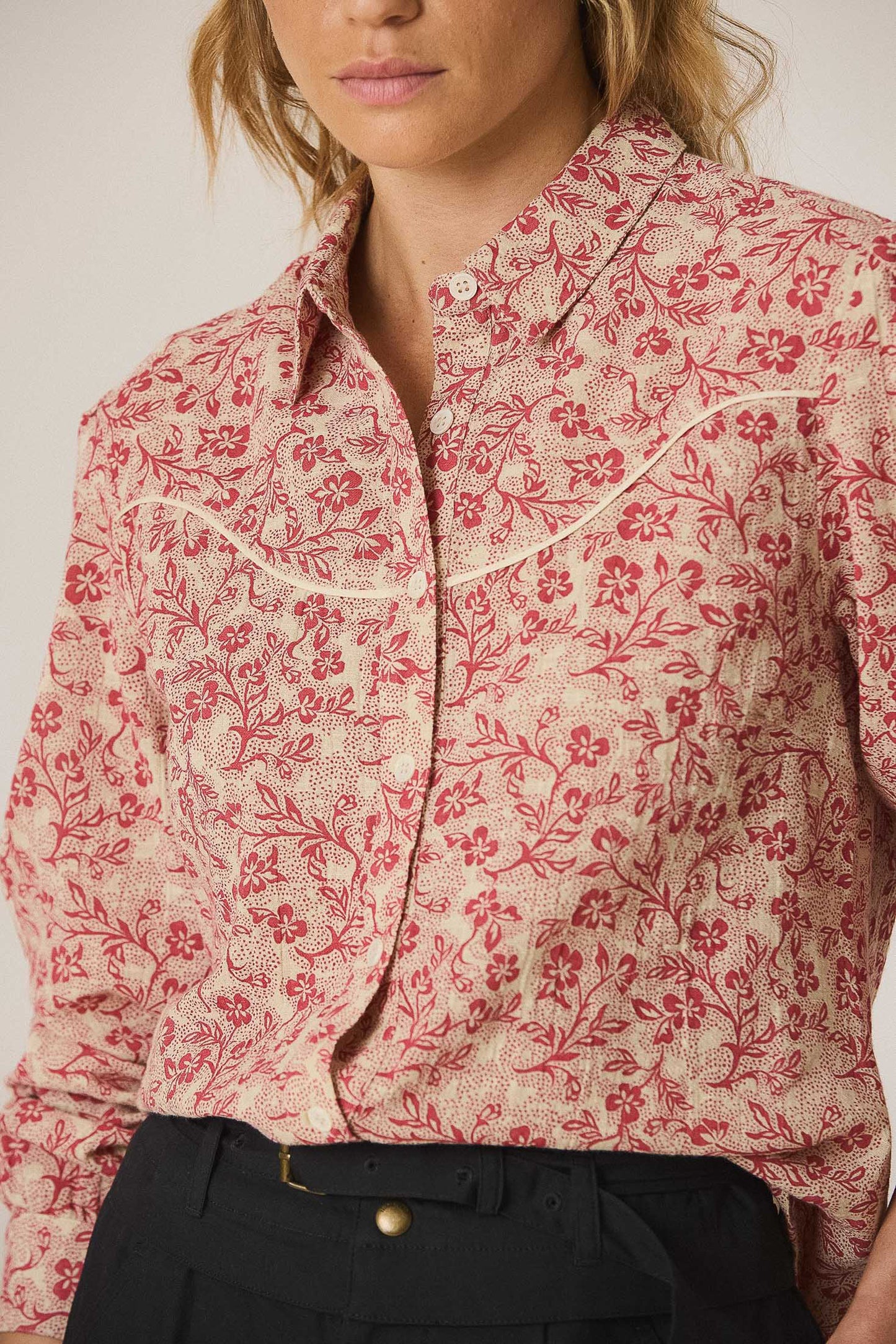 CAMISA WESTERN FLORES