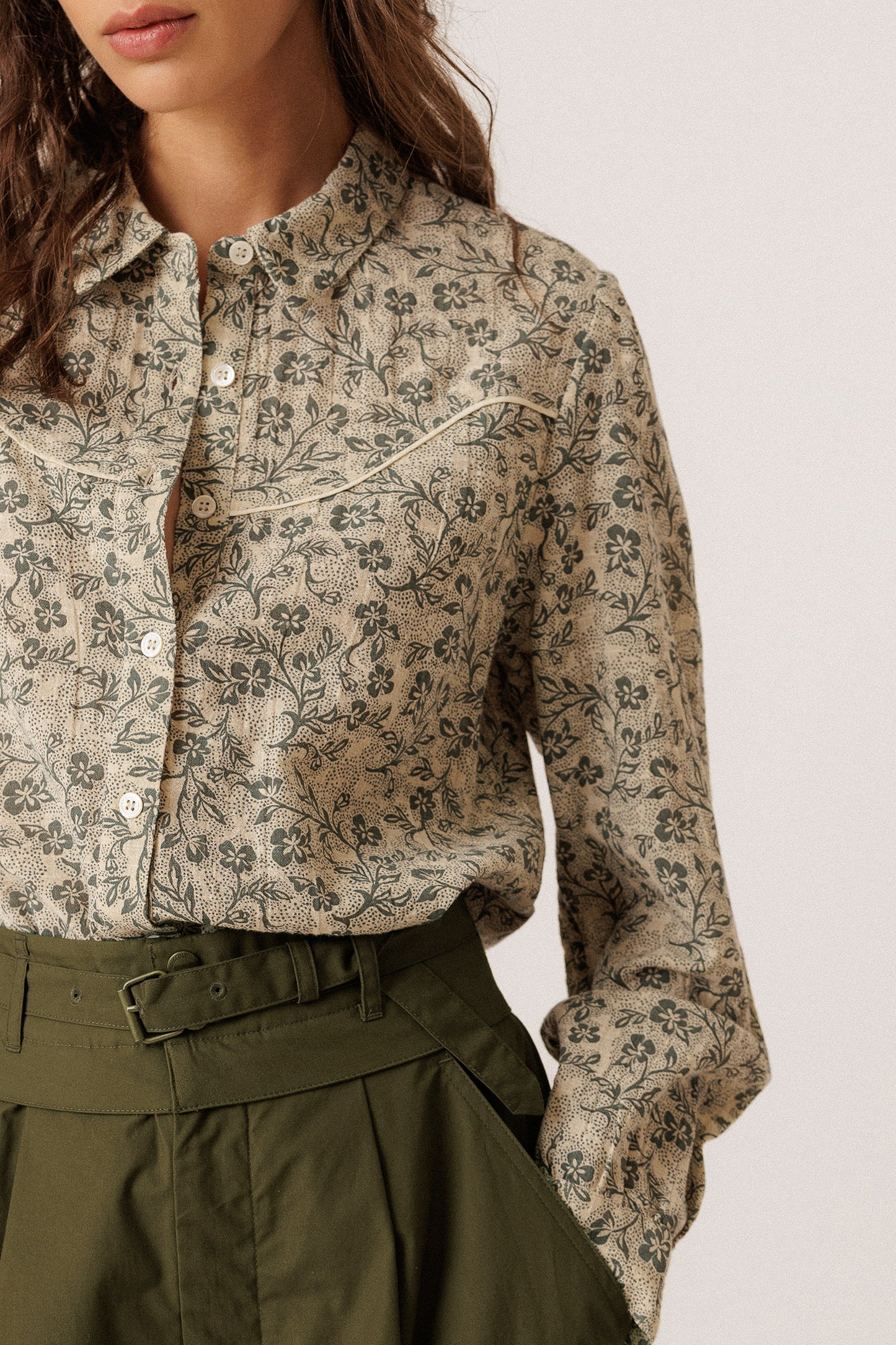 CAMISA WESTERN FLORES