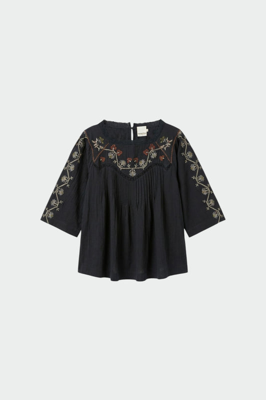 EMBROIDERED-YOKE BLOUSE 5