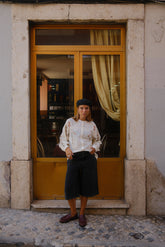 VOLUMINOUS EMBROIDERED SHIRT