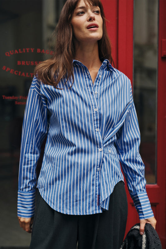 MASCULINE MULTIPOSITION STRIPED SHIRT 5