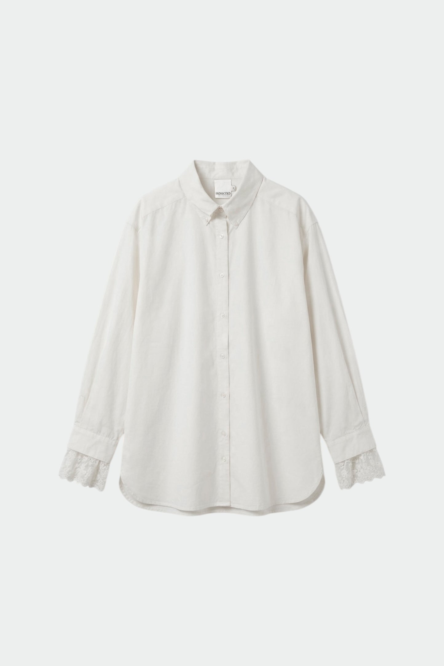 CHEMISE CLASSIQUE POIGNETS DENTELLE