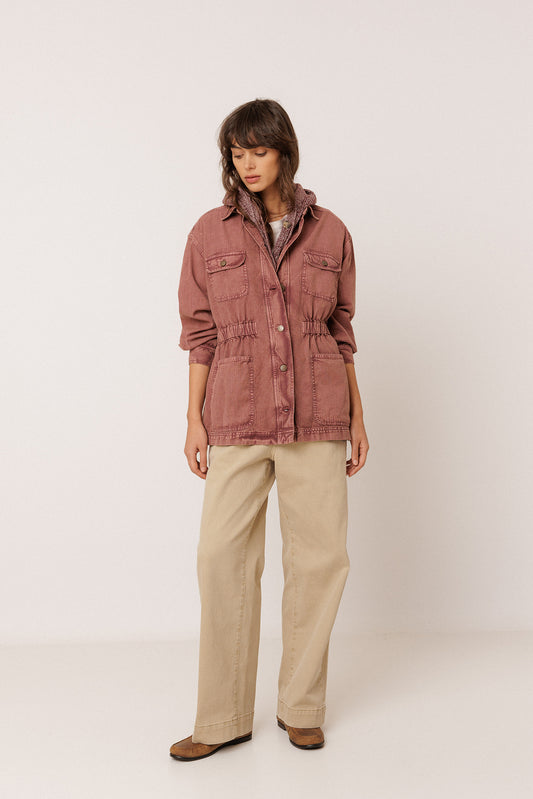 VINTAGE-WASHED HERRINGBONE JACKET 2