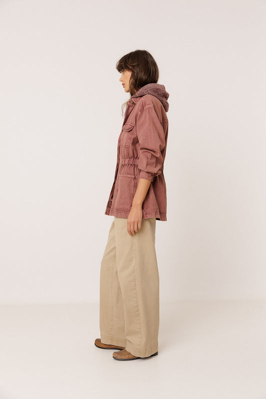 VINTAGE-WASHED HERRINGBONE JACKET 3