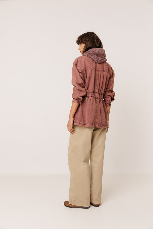 VINTAGE-WASHED HERRINGBONE JACKET 4
