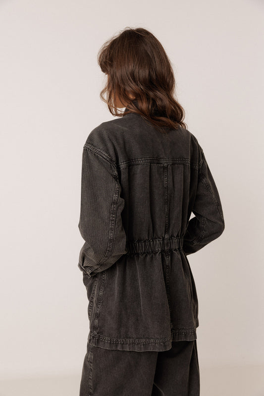 VINTAGE-WASHED HERRINGBONE JACKET 3