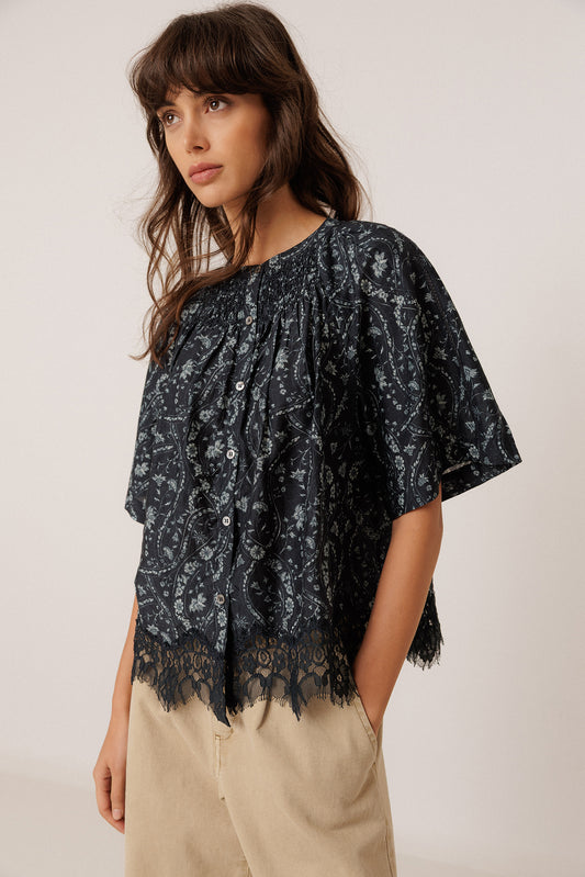 VINTAGE CROP BLOUSE 1