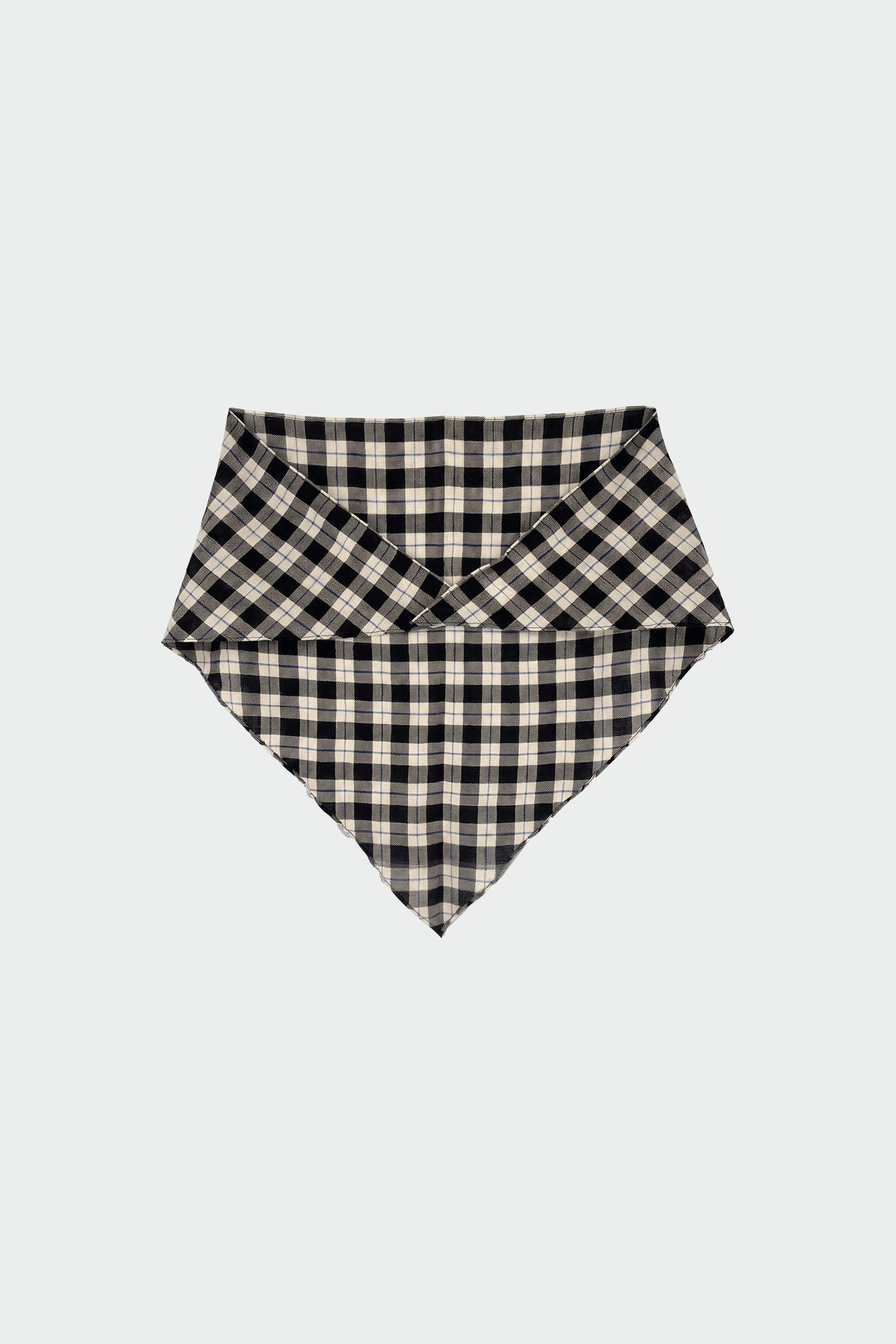 TARTAN CHECK TRIANGULAR SCARF