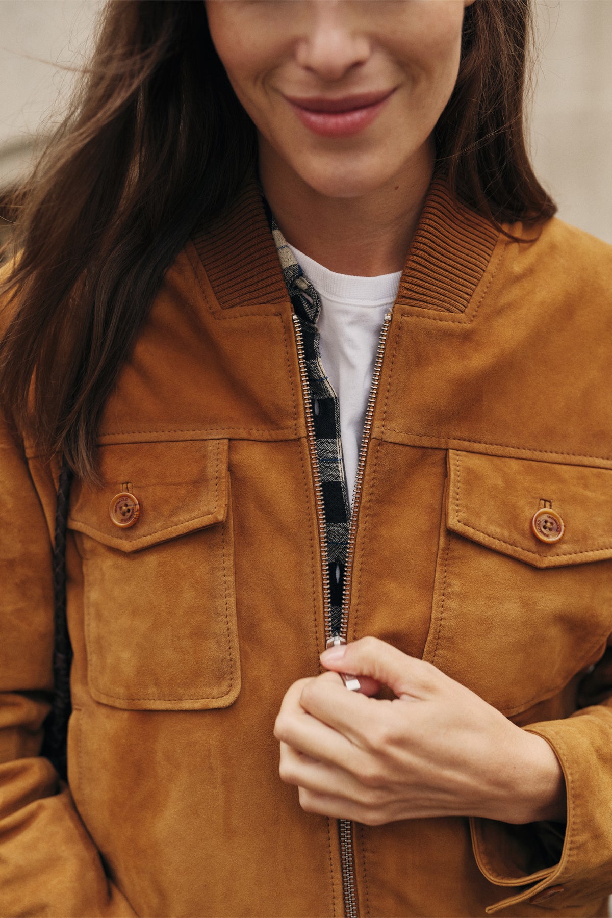 SUEDE BOMBER JACKET