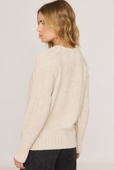 BASIC INVERTED-TEXTURE SWEATER
