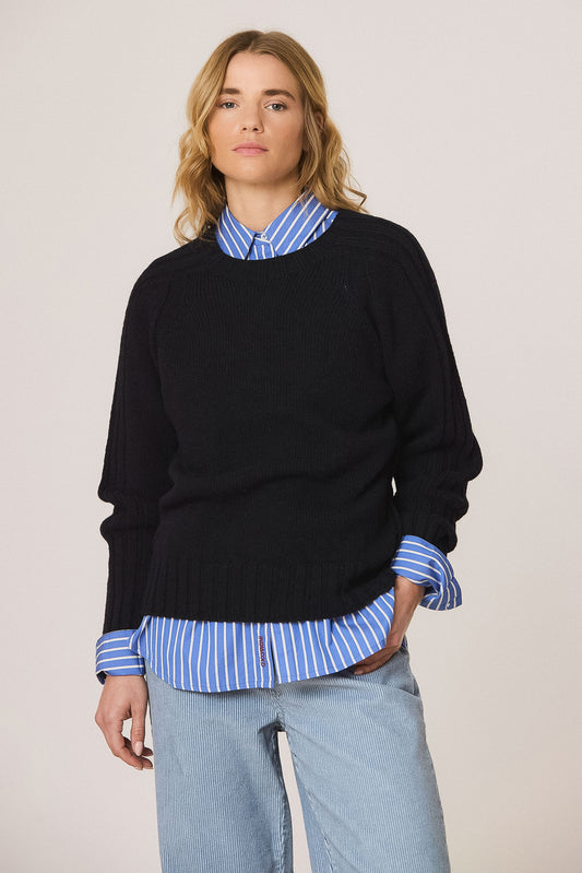BASIC INVERTED-TEXTURE SWEATER 2