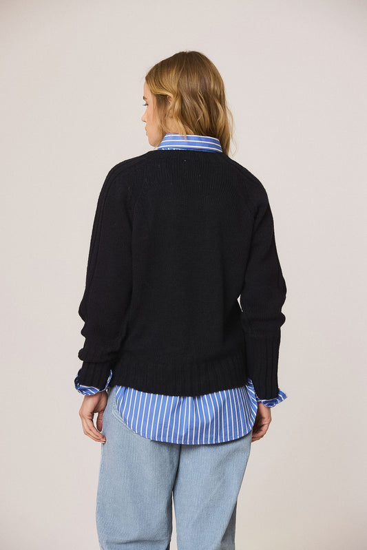 BASIC INVERTED-TEXTURE SWEATER 4