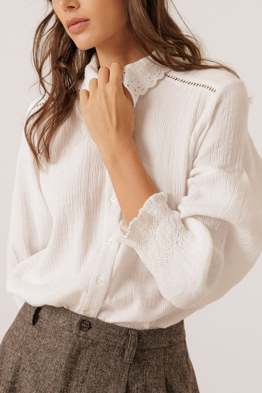 CAMISA ROMÁNTICA DOBLE GASA 1