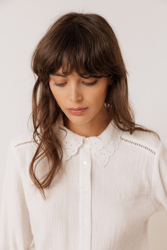 CAMISA ROMÁNTICA DOBLE GASA 4